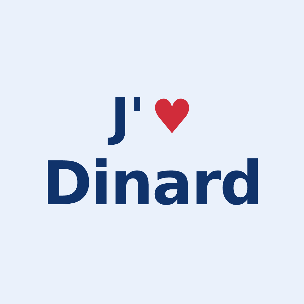 Sticker personnalisé Dinard — design J'aime Dinard