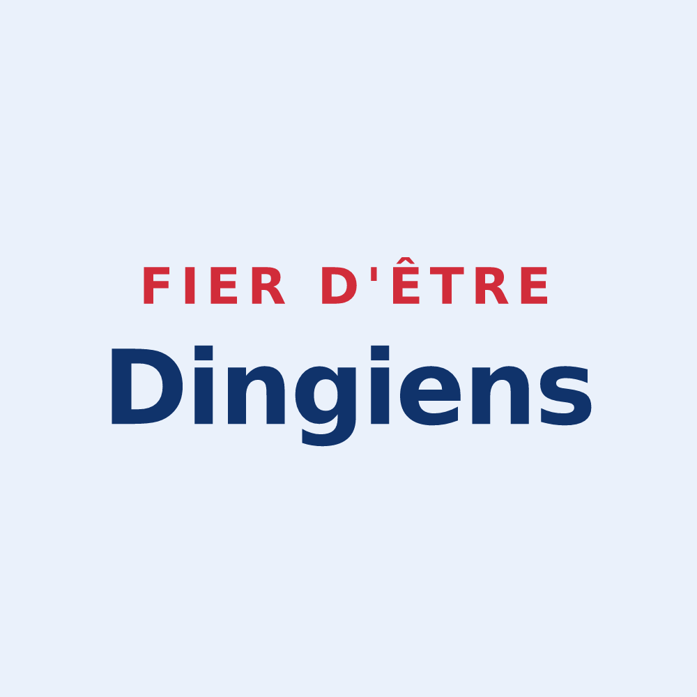 Sticker « Fier d'être Dingiens » — design pour Dingy-Saint-Clair