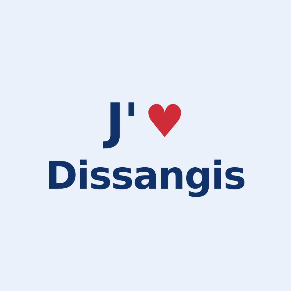 Sticker personnalisé Dissangis — design J'aime Dissangis
