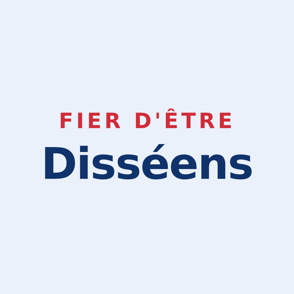 Sticker « Fier d'être Disséens » — design pour Dissay