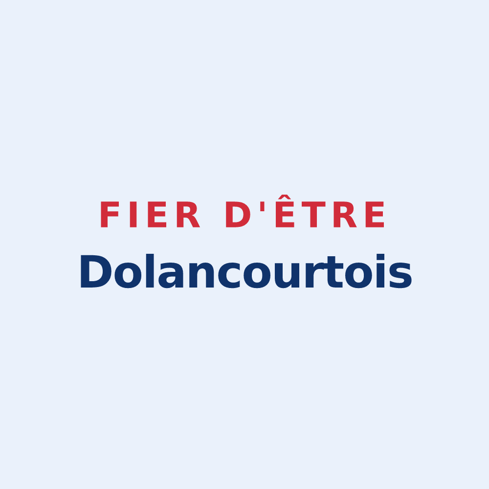 Sticker « Fier d'être Dolancourtois » — design pour Dolancourt