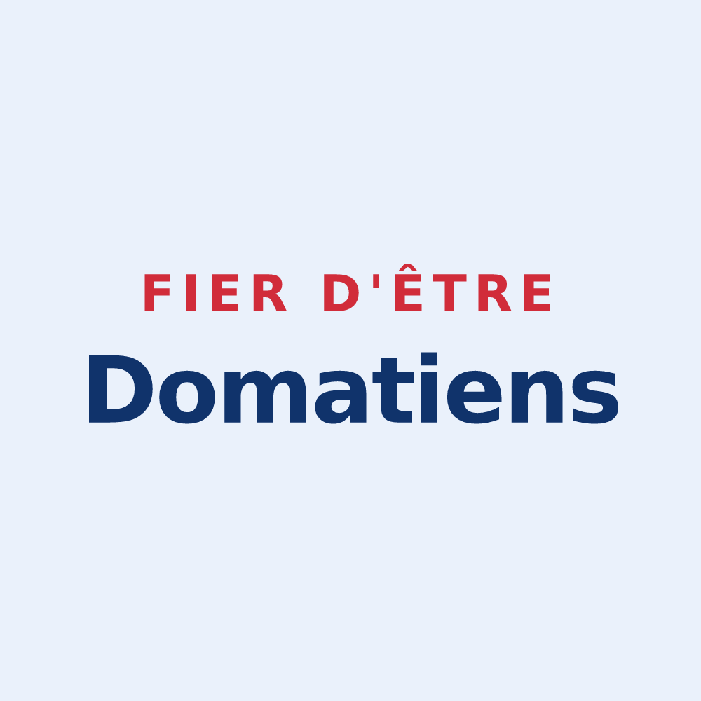 Sticker « Fier d'être Domatiens » — design pour Domats