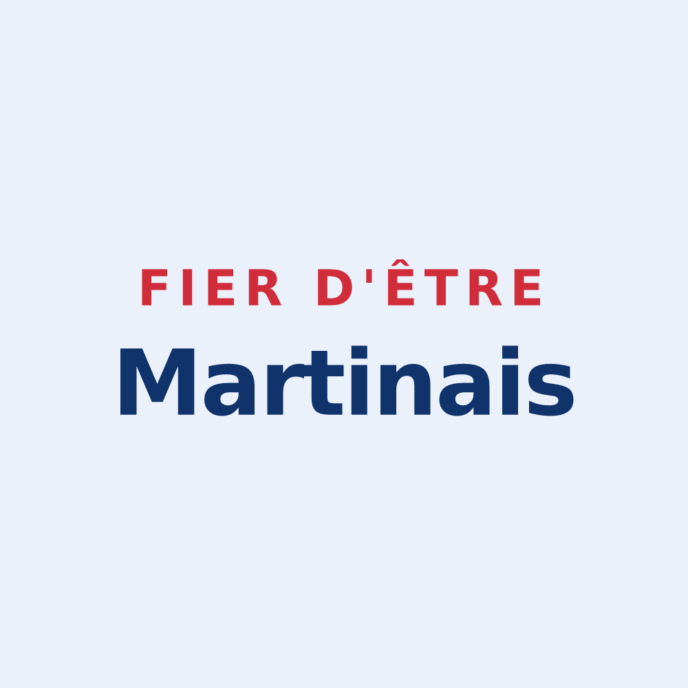 Sticker « Fier d'être Martinais » — design pour Dommartin-le-Coq