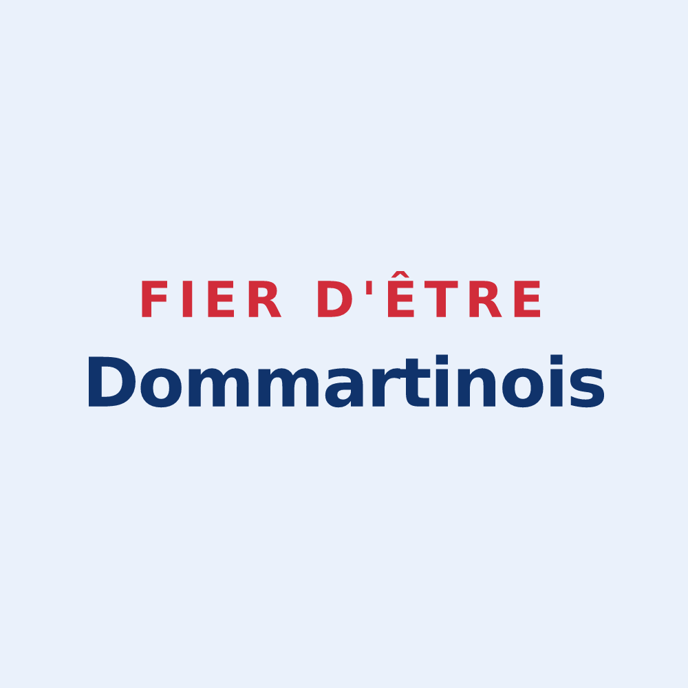 Sticker « Fier d'être Dommartinois » — design pour Dommartin-sous-Amance