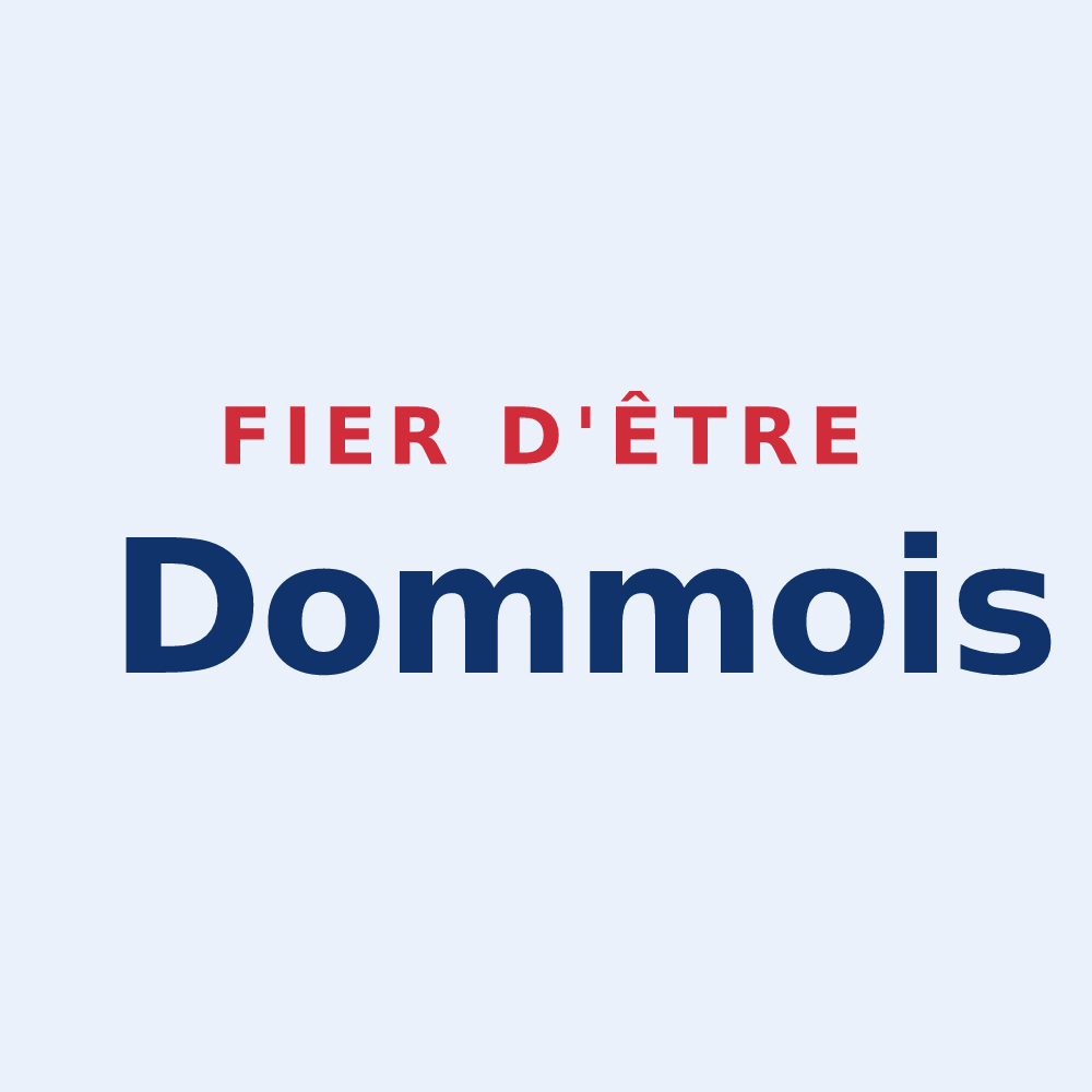 Sticker « Fier d'être Dommois » — design pour Domme
