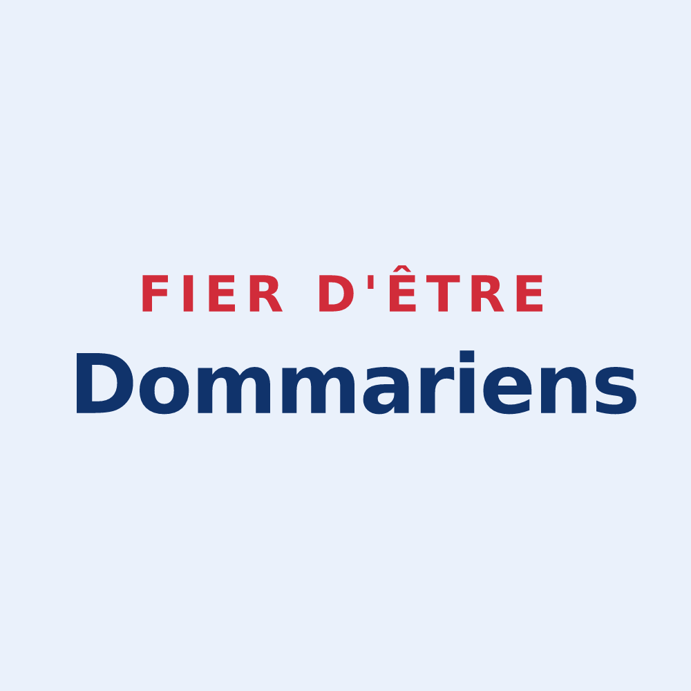 Sticker « Fier d'être Dommariens » — design pour Dommiers