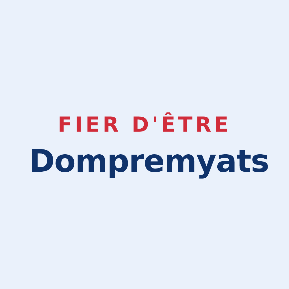 Sticker « Fier d'être Dompremyats » — design pour Dompremy