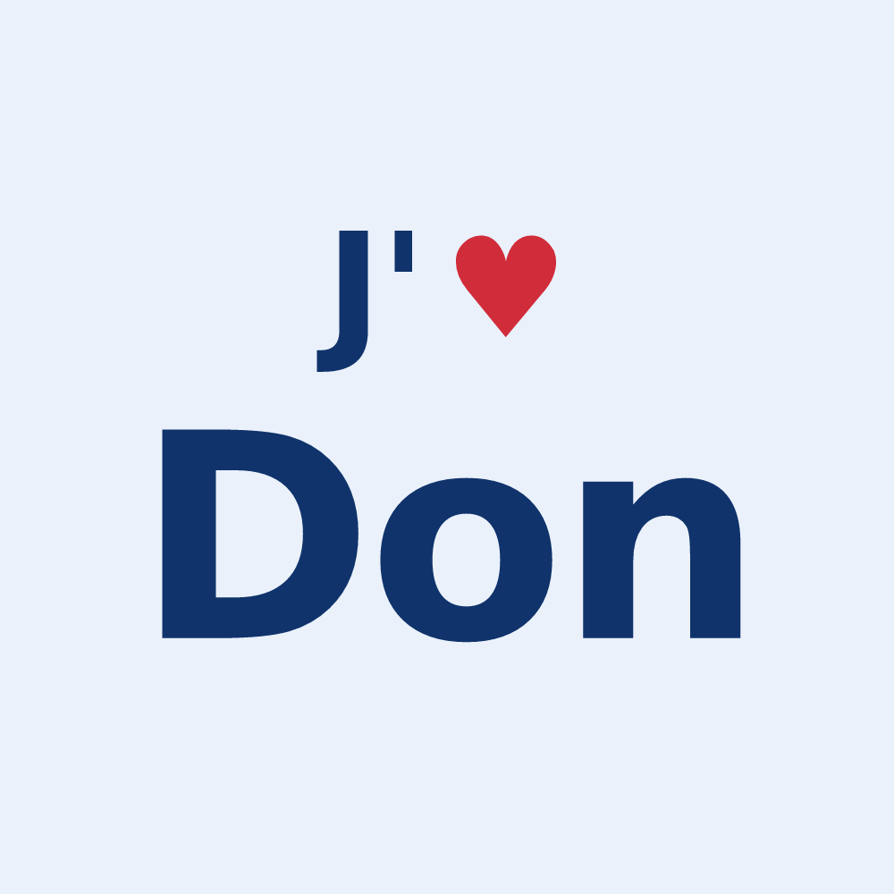 Sticker personnalisé Don — design J'aime Don
