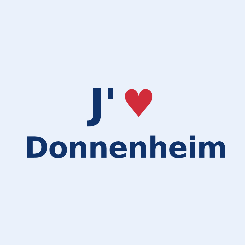 Sticker personnalisé Donnenheim — design J'aime Donnenheim
