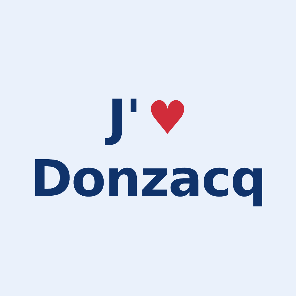 Sticker personnalisé Donzacq — design J'aime Donzacq
