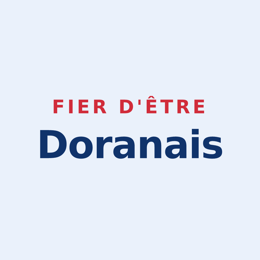 Sticker « Fier d'être Doranais » — design pour Dorans