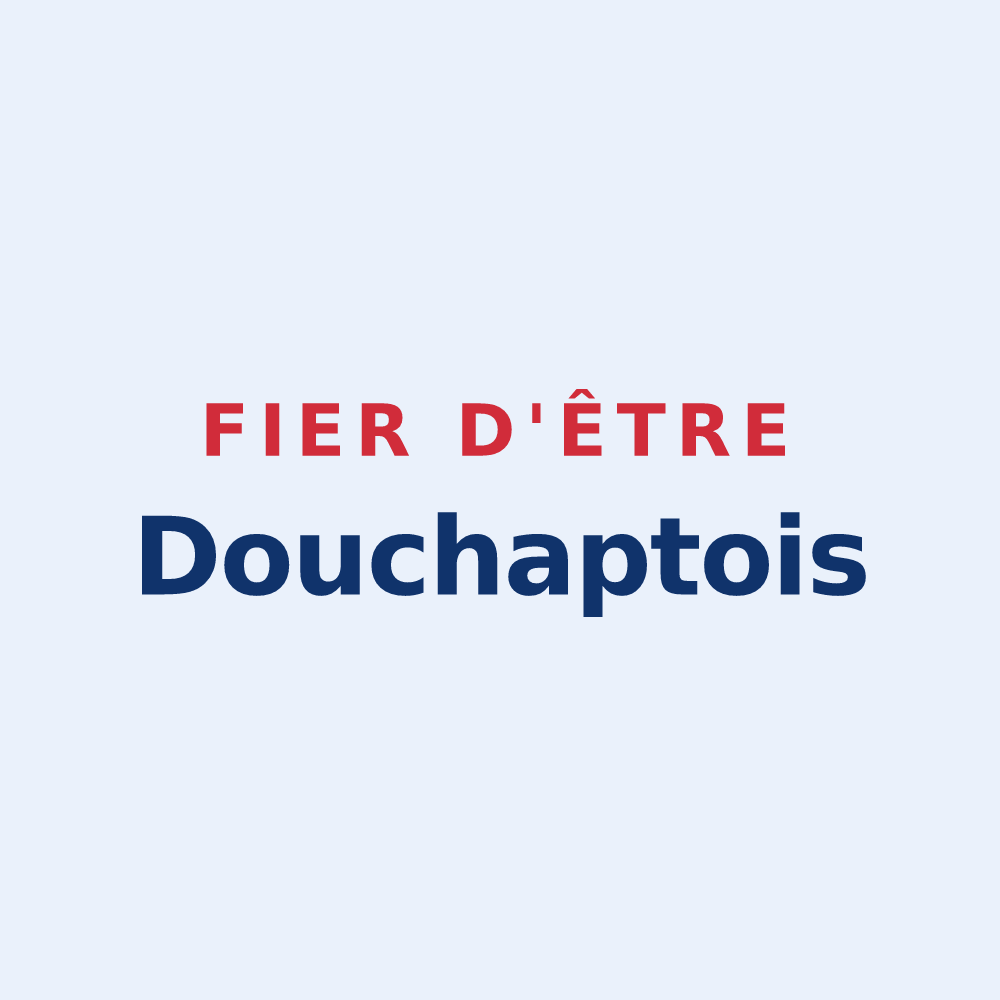 Sticker « Fier d'être Douchaptois » — design pour Douchapt