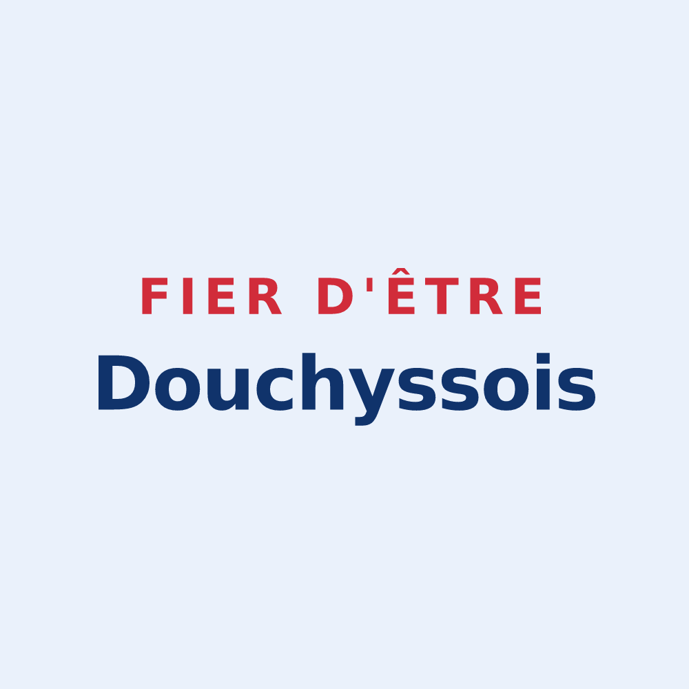 Sticker « Fier d'être Douchyssois » — design pour Douchy-Montcorbon