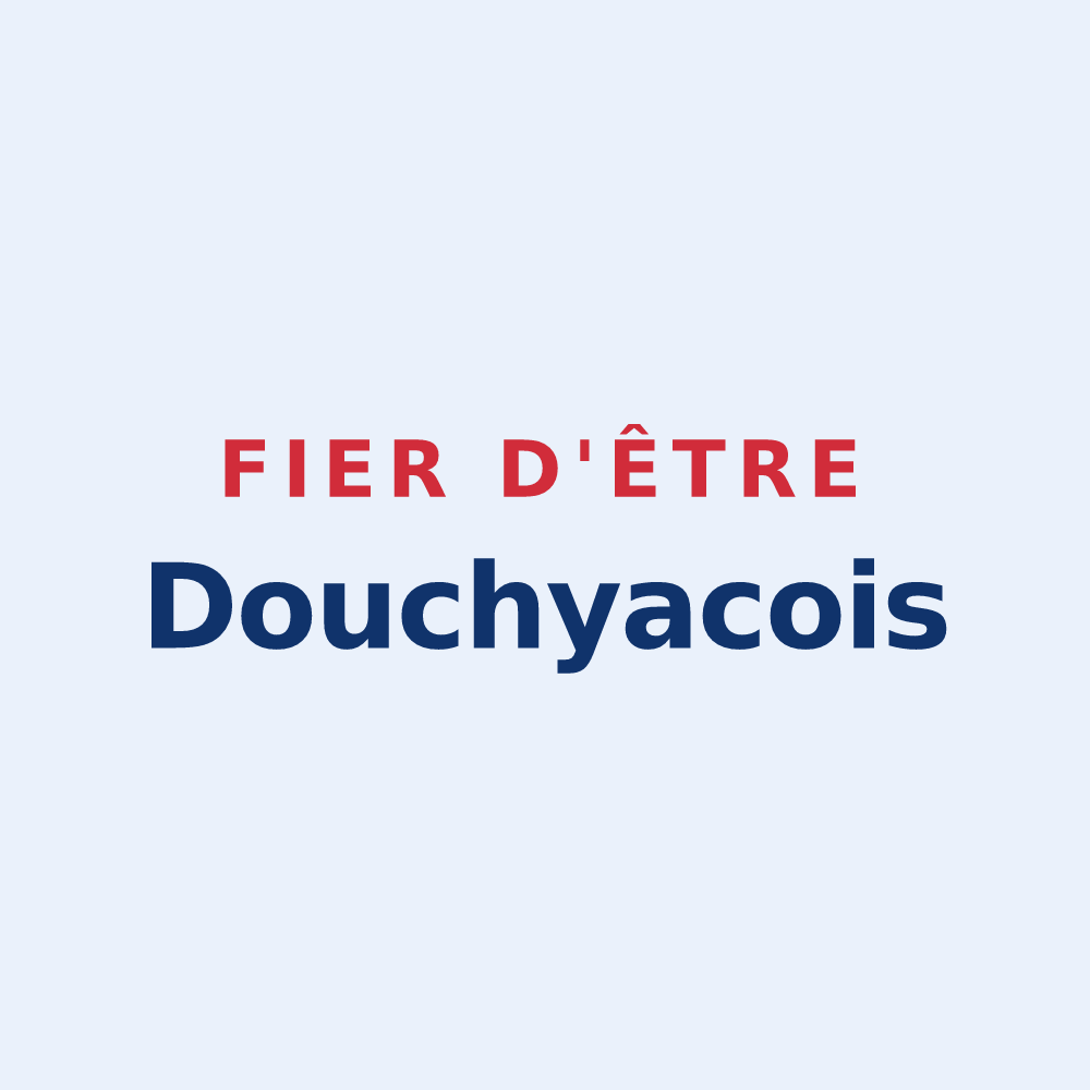 Sticker « Fier d'être Douchyacois » — design pour Douchy