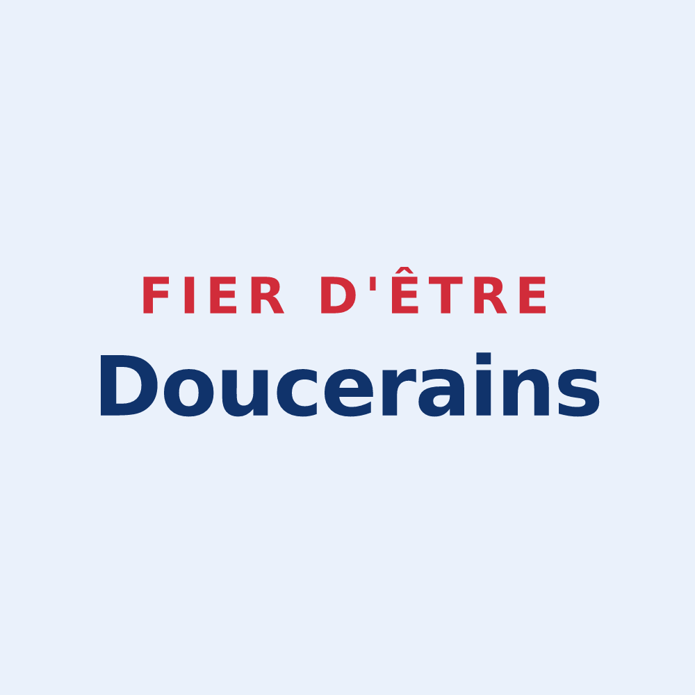 Sticker « Fier d'être Doucerains » — design pour Doucy-en-Bauges