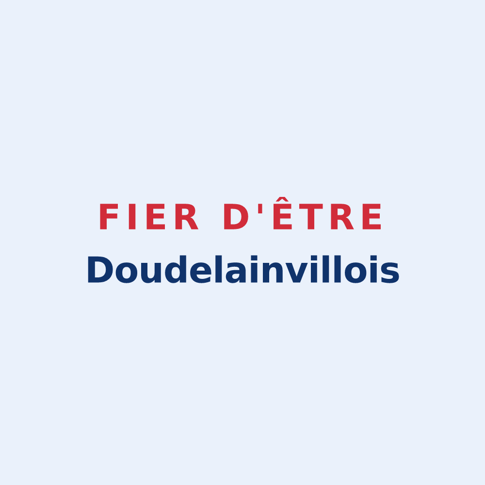 Sticker « Fier d'être Doudelainvillois » — design pour Doudelainville