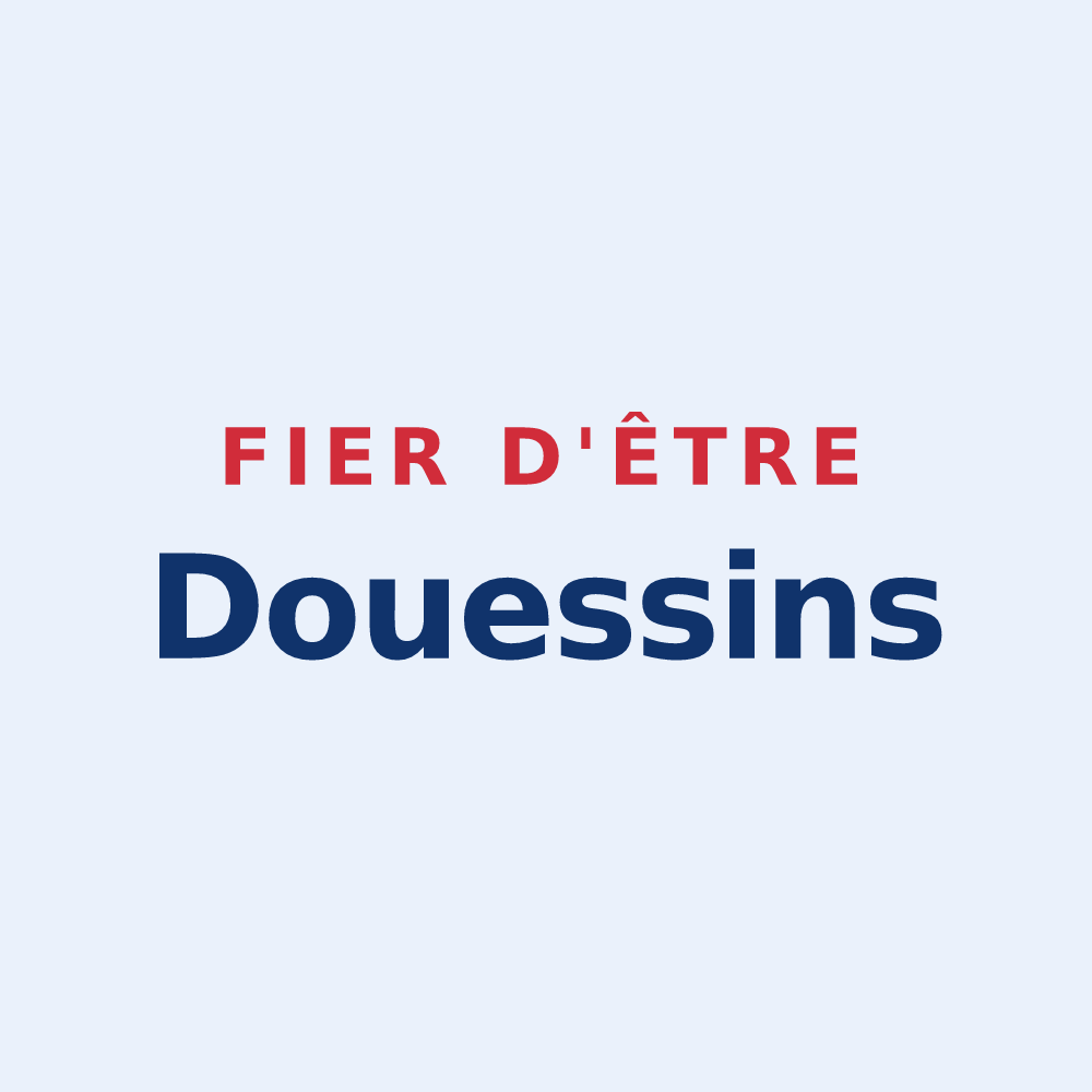 Sticker « Fier d'être Douessins » — design pour Doué-en-Anjou