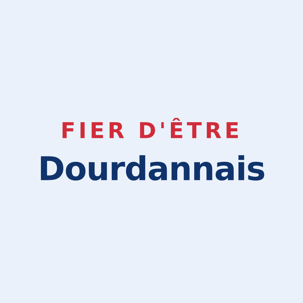 Sticker « Fier d'être Dourdannais » — design pour Dourdan