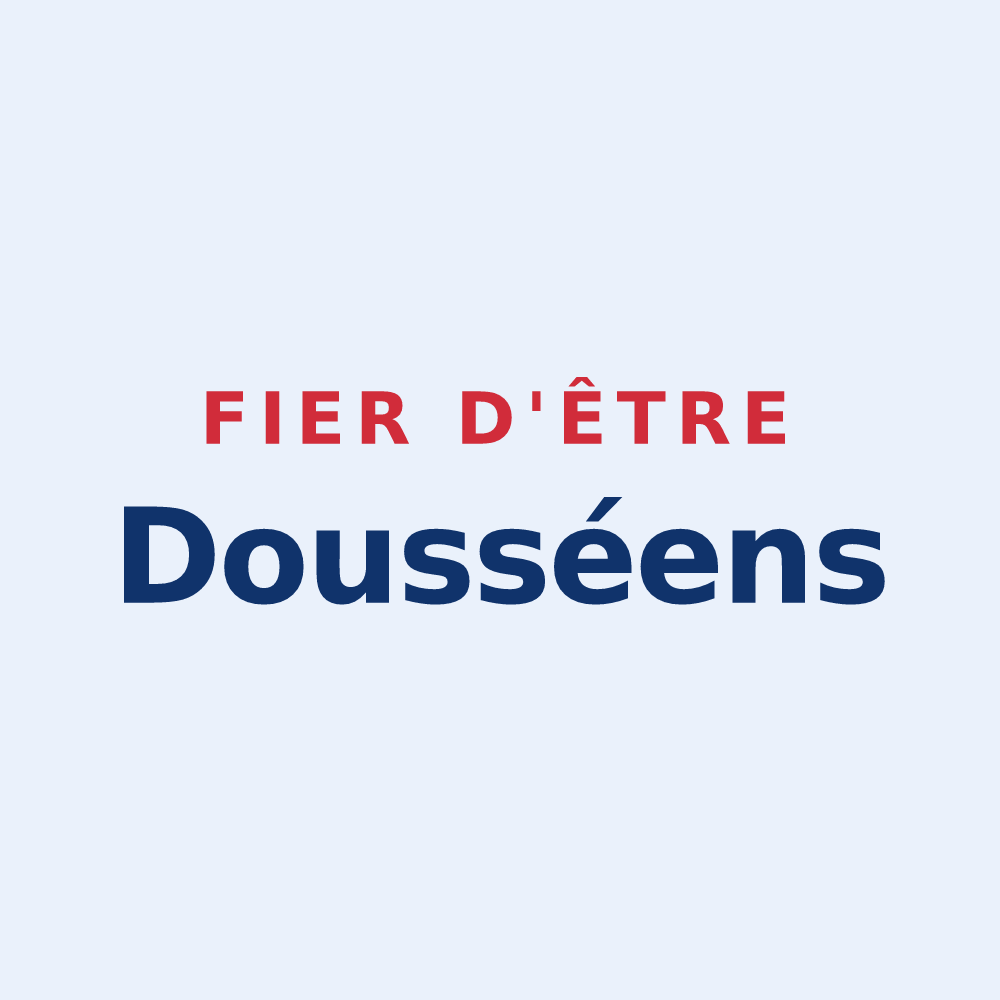 Sticker « Fier d'être Dousséens » — design pour Doussay
