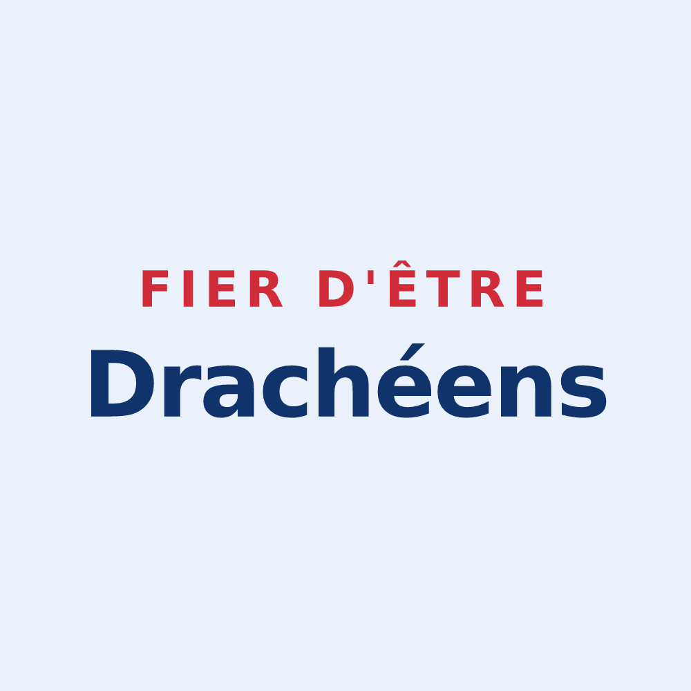 Sticker « Fier d'être Drachéens » — design pour Draché