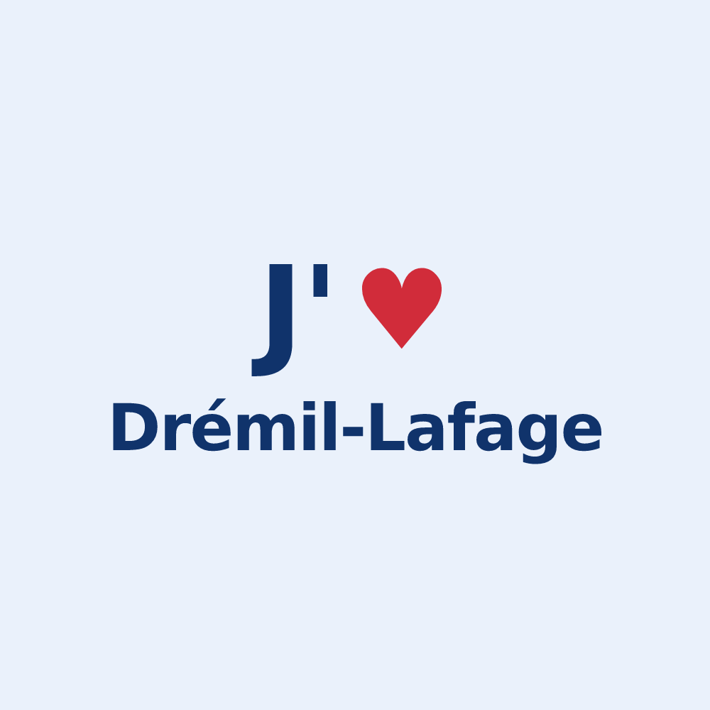 Sticker personnalisé Drémil-Lafage — design J'aime Drémil-Lafage