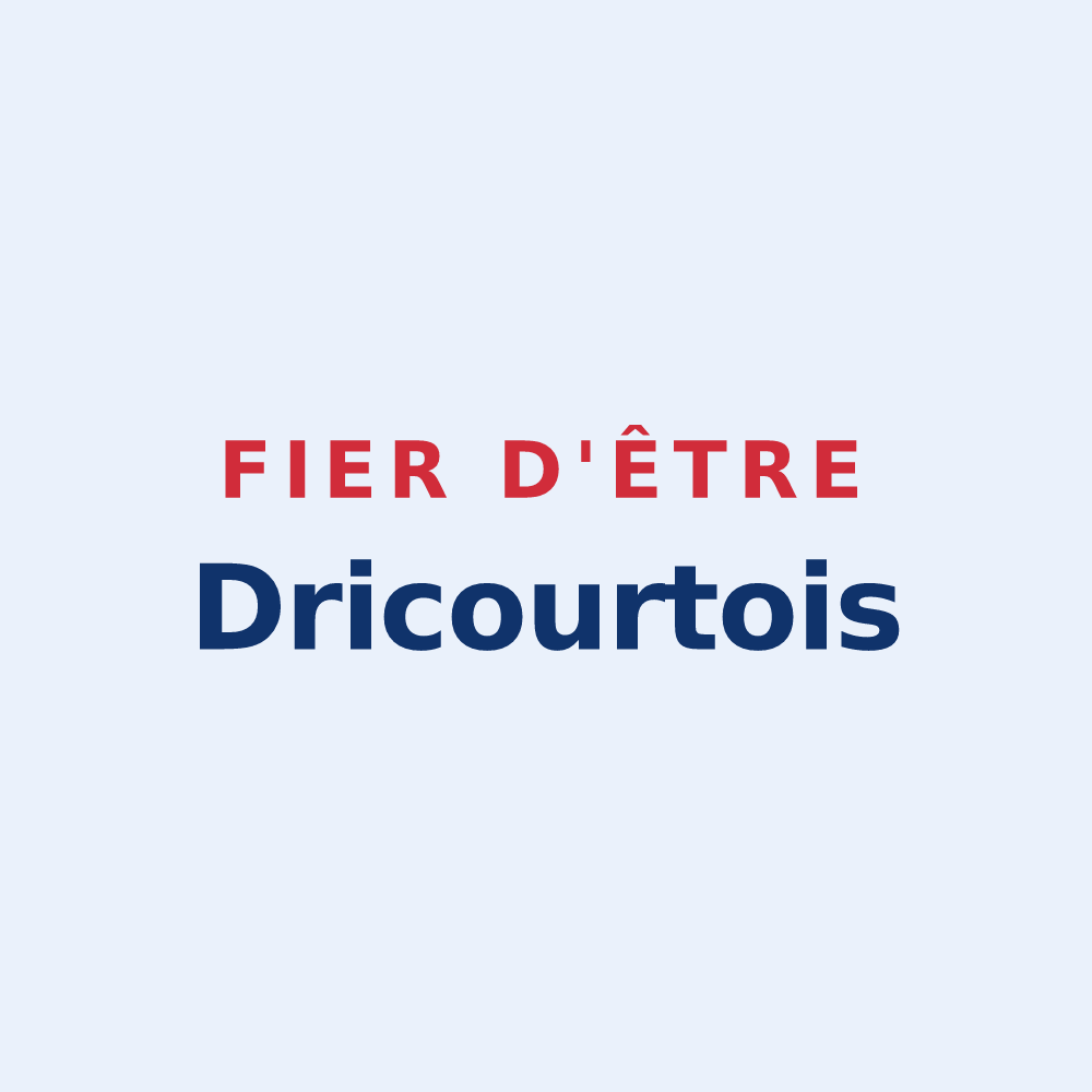 Sticker « Fier d'être Dricourtois » — design pour Dricourt