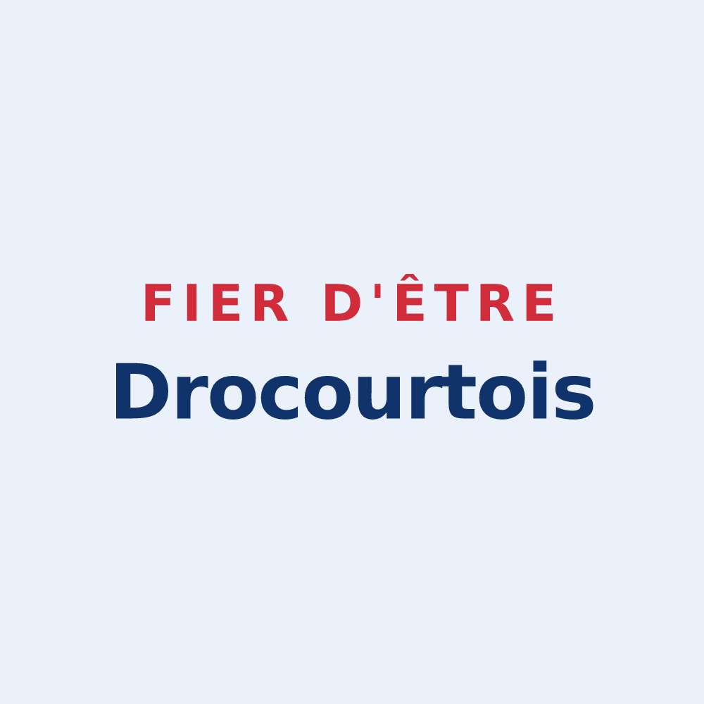 Sticker « Fier d'être Drocourtois » — design pour Drocourt