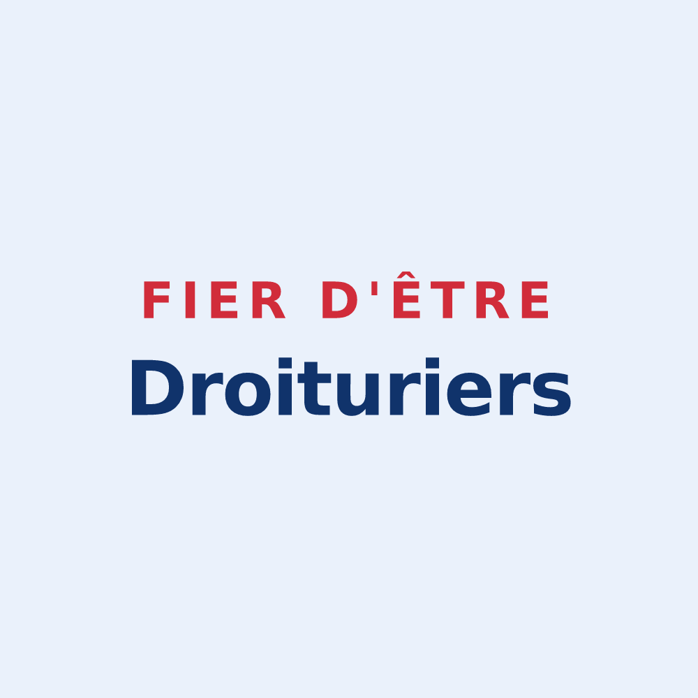 Sticker « Fier d'être Droituriers » — design pour Droiturier