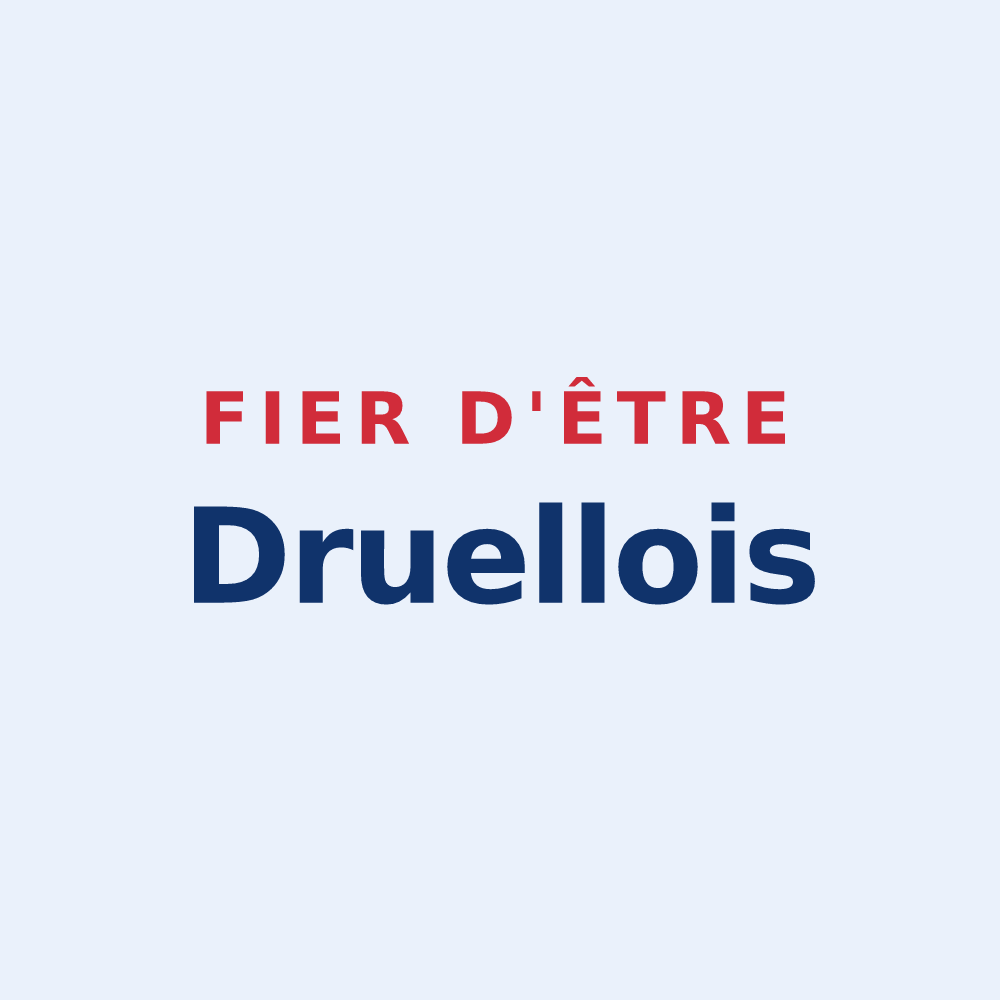 Sticker « Fier d'être Druellois » — design pour Druelle Balsac