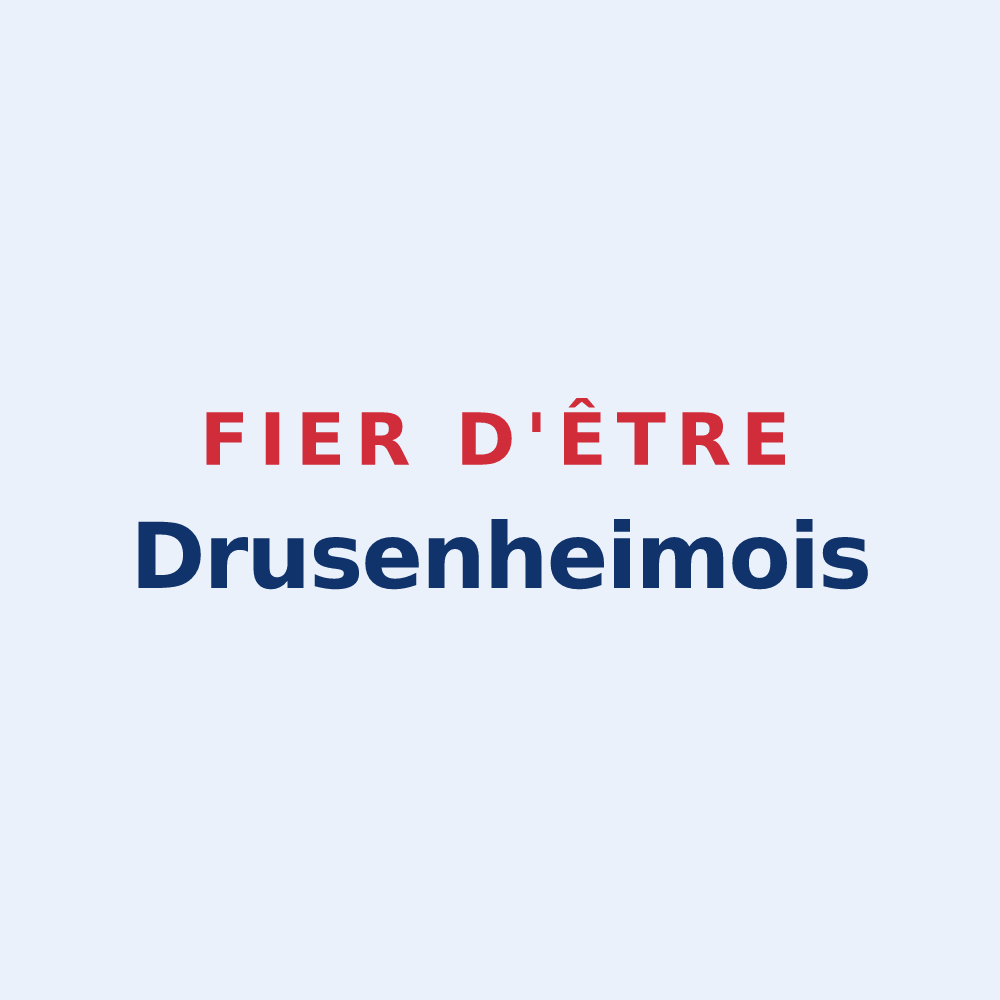 Sticker « Fier d'être Drusenheimois » — design pour Drusenheim
