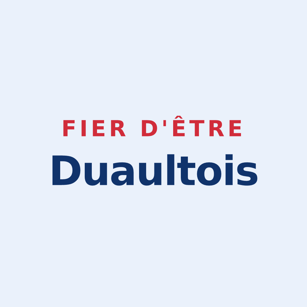 Sticker « Fier d'être Duaultois » — design pour Duault