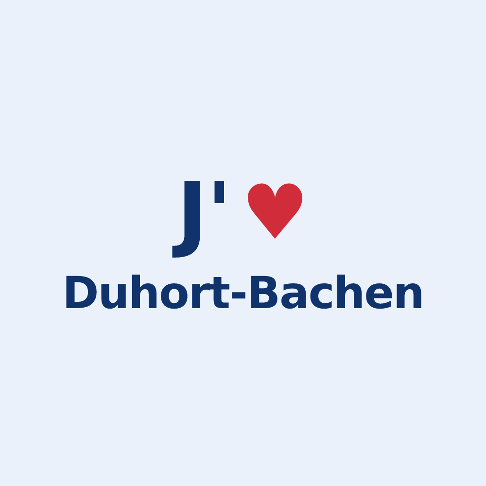 Sticker personnalisé Duhort-Bachen — design J'aime Duhort-Bachen