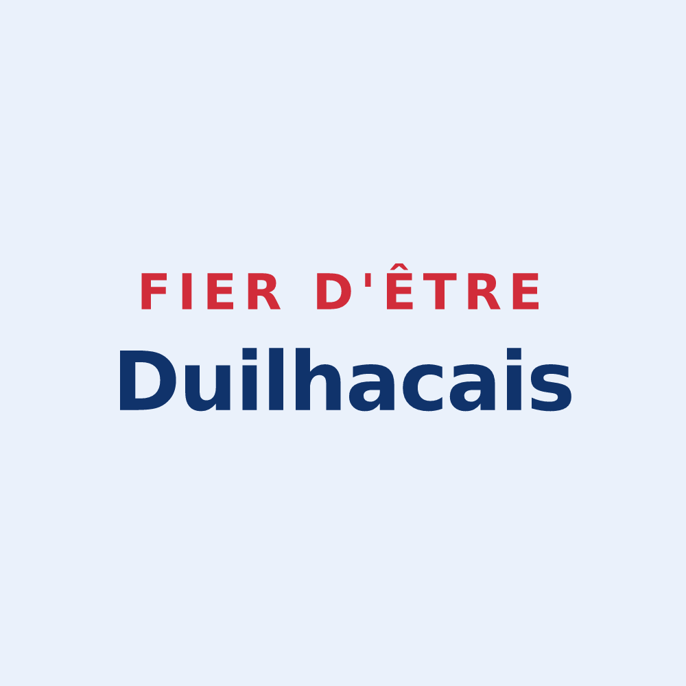 Sticker « Fier d'être Duilhacais » — design pour Duilhac-sous-Peyrepertuse