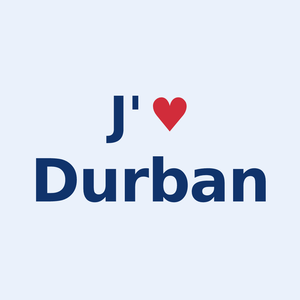 Sticker personnalisé Durban — design J'aime Durban