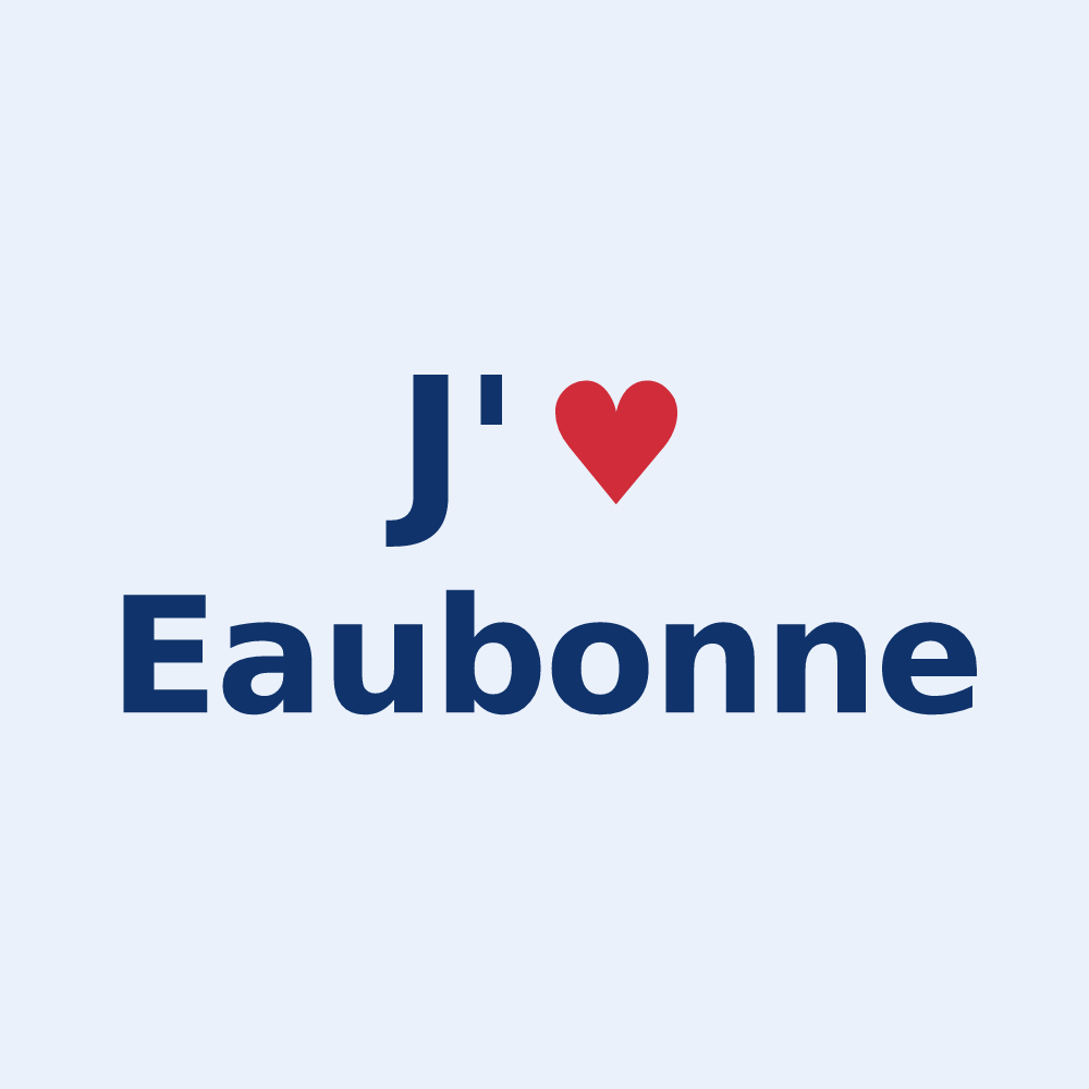 Sticker personnalisé Eaubonne — design J'aime Eaubonne