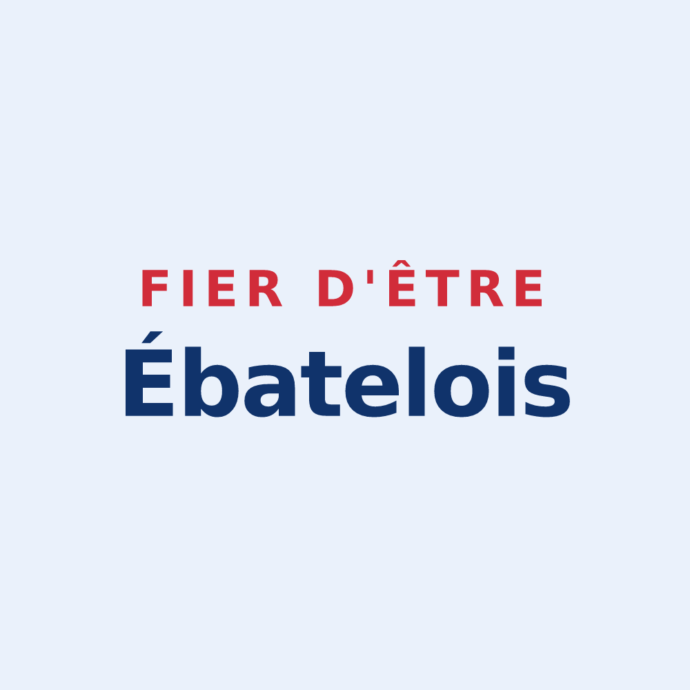 Sticker « Fier d'être Ébatelois » — design pour Ébaty