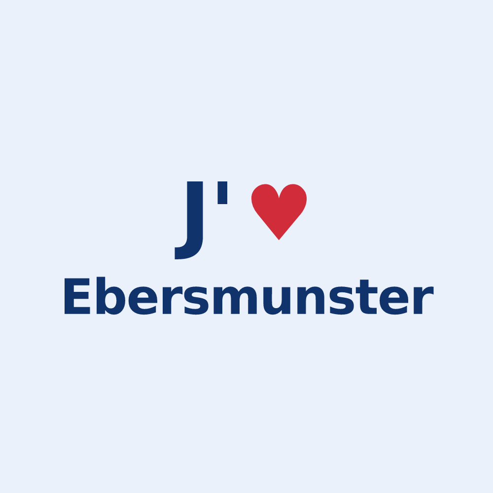 Sticker personnalisé Ebersmunster — design J'aime Ebersmunster