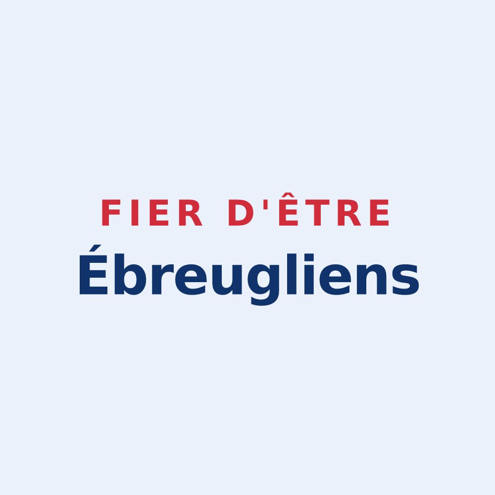 Sticker « Fier d'être Ébreugliens » — design pour Ébreuil