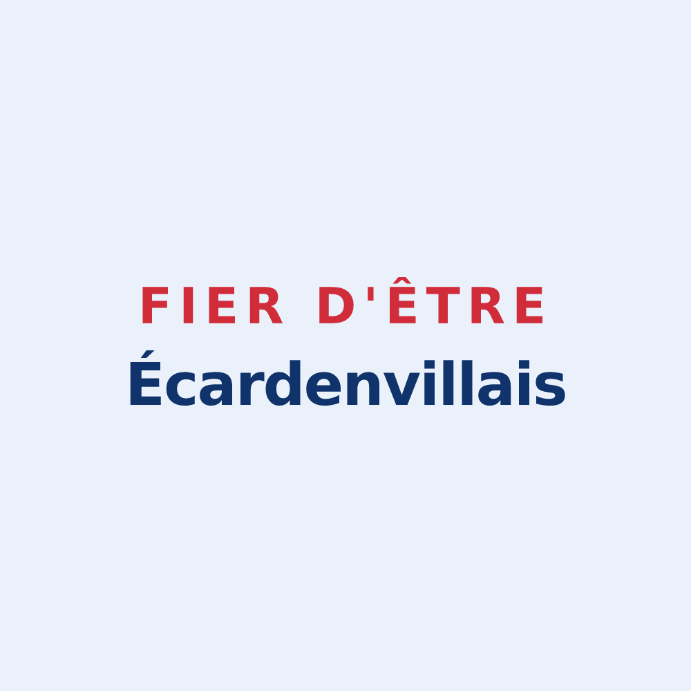 Sticker « Fier d'être Écardenvillais » — design pour Écardenville-la-Campagne