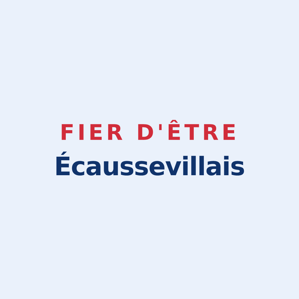 Sticker « Fier d'être Écaussevillais » — design pour Écausseville
