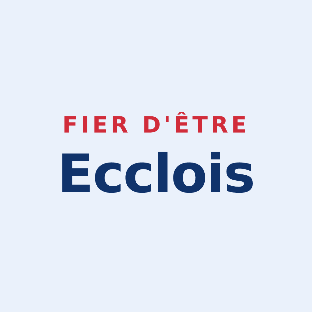 Sticker « Fier d'être Ecclois » — design pour Eccles