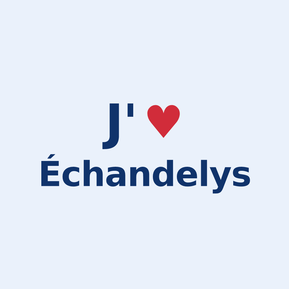 Sticker personnalisé Échandelys — design J'aime Échandelys