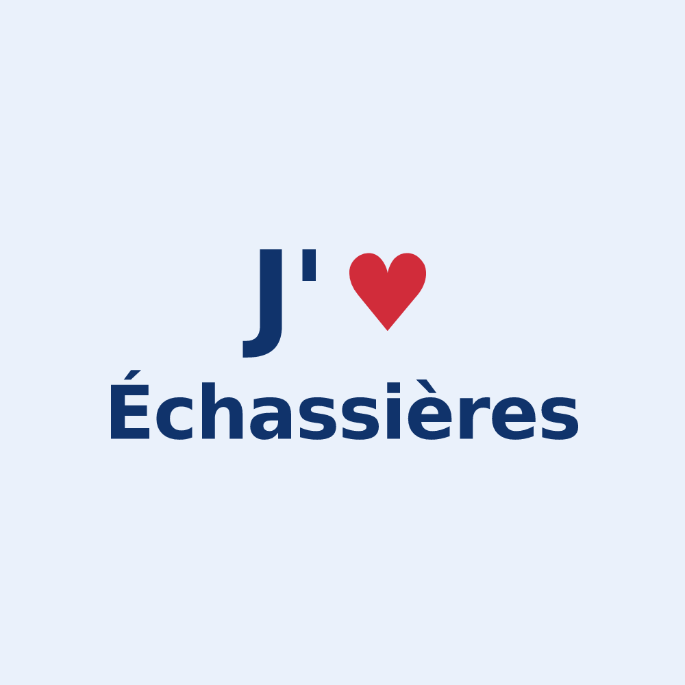 Sticker personnalisé Échassières — design J'aime Échassières