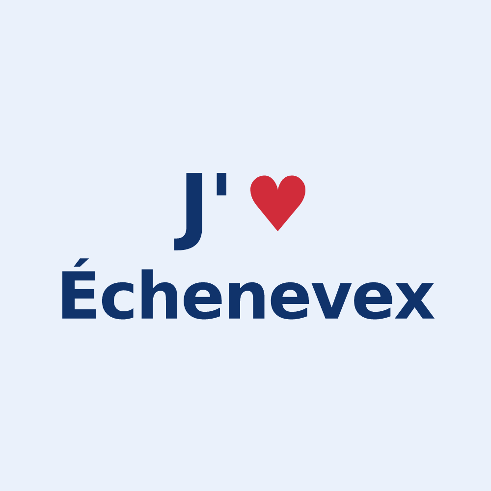 Sticker personnalisé Échenevex — design J'aime Échenevex