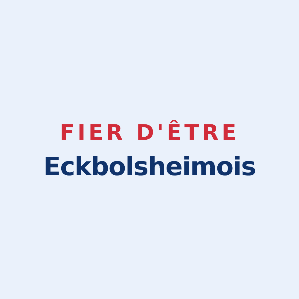 Sticker « Fier d'être Eckbolsheimois » — design pour Eckbolsheim