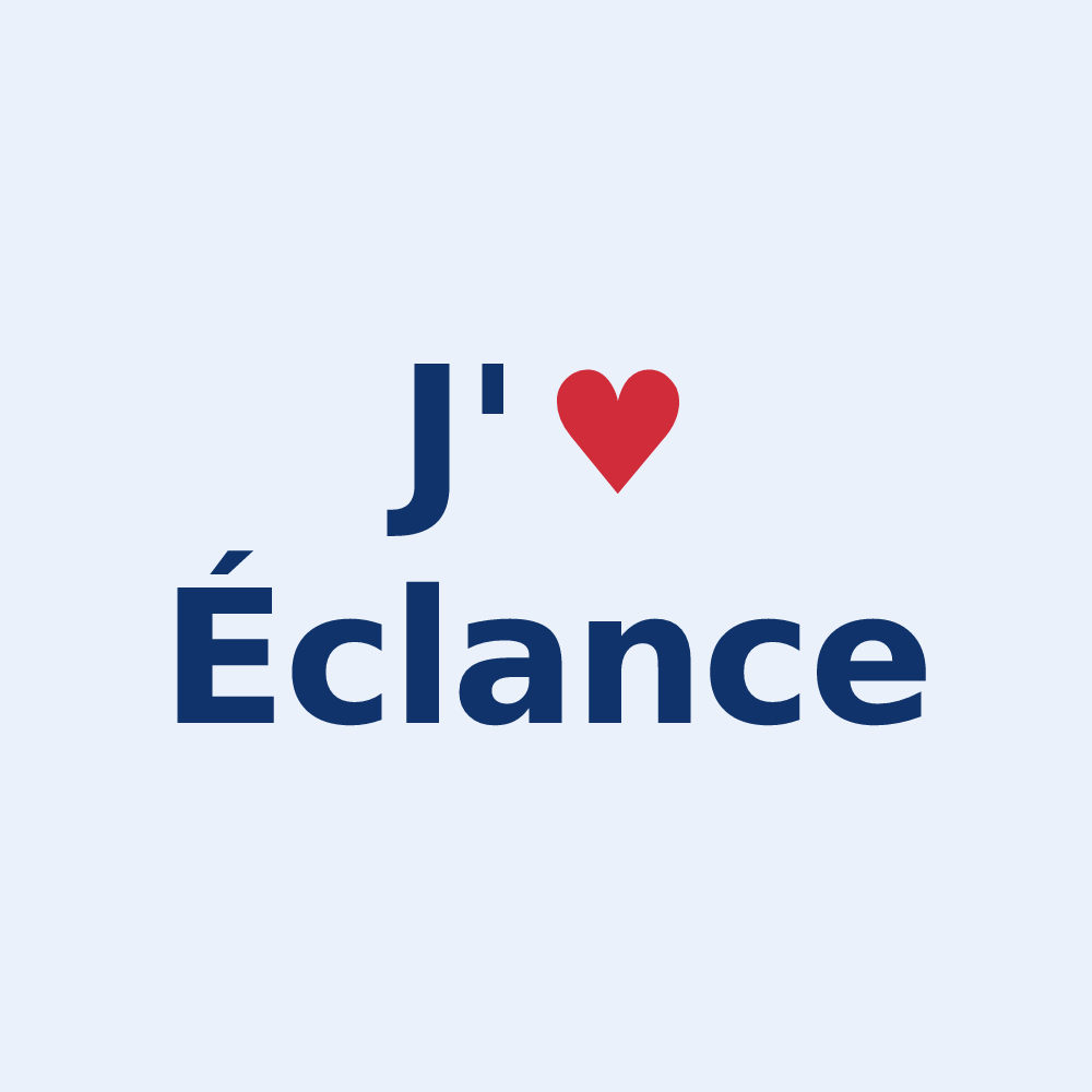 Sticker personnalisé Éclance — design J'aime Éclance