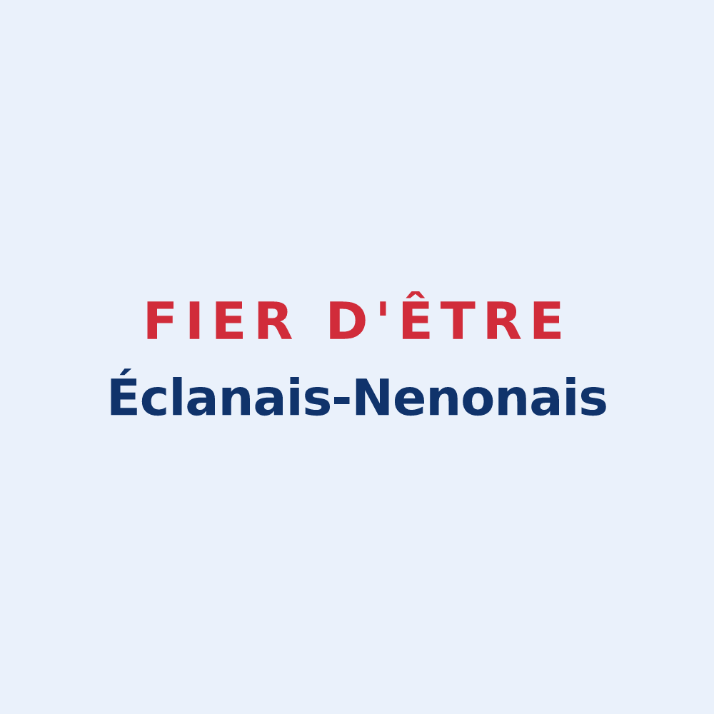 Sticker « Fier d'être Éclanais-Nenonais » — design pour Éclans-Nenon