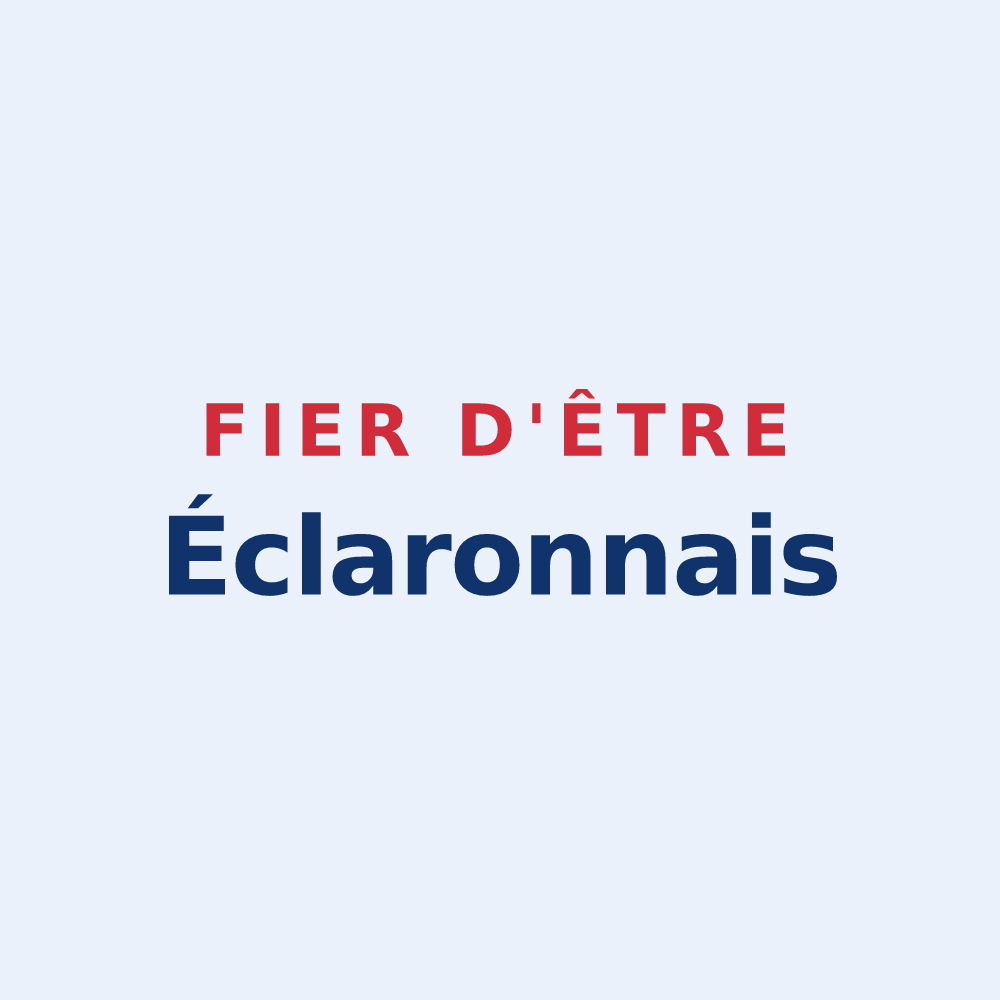 Sticker « Fier d'être Éclaronnais » — design pour Éclaron-Braucourt-Sainte-Livière
