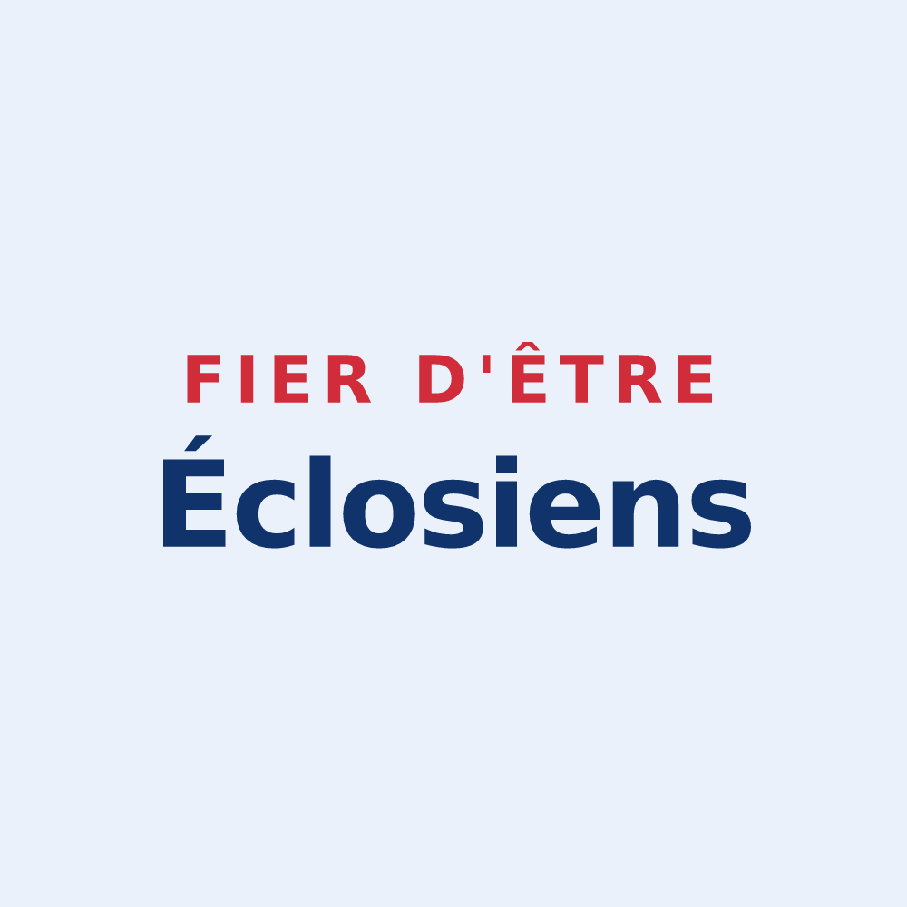 Sticker « Fier d'être Éclosiens » — design pour Eclose-Badinières