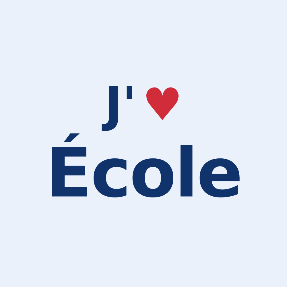 Sticker personnalisé École — design J'aime École